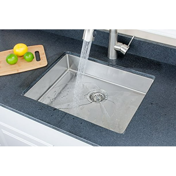 - DROPSHIP Wells Sinkware SSU2318-45-1 18-Gauge ADA Handcrafted Undermount Single Bowl Kitchen Sink Package Stainless Steel Wells Sinkware Corp - DROPSHIP Wells Sinkware SSU2318-45-1 18-Gauge ADA Handcrafted Undermount Single Bowl Kitchen Sink Package Stainless Steel Wells Sinkware Corp
